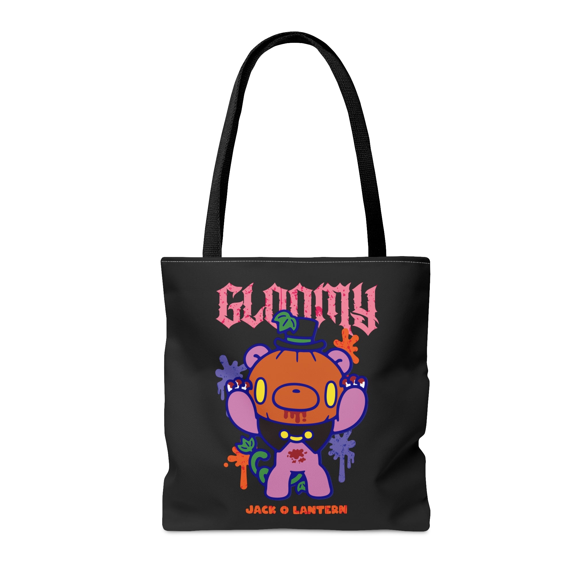 Gloomy Halloween Jack O lantern Tote Bag
